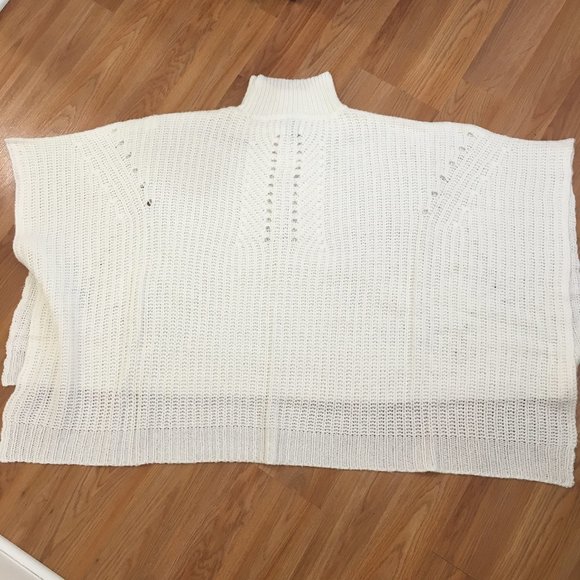 Francesca's ALYA Martha Turtleneck Knit Poncho Sweater Size S/M - Picture 4 of 11